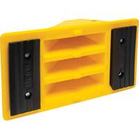 Cales de roue avec surface antid&eacute;rapante en caoutchouc, Polyur&eacute;thane, Jaune, 11-1/4" la x 21" p x 12-1/4" h Helyx Safety & Industrial Supplies