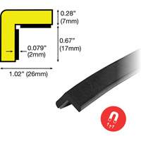 Butoir de protection de coin aimant&eacute; mod&egrave;le E 1M Helyx Safety & Industrial Supplies