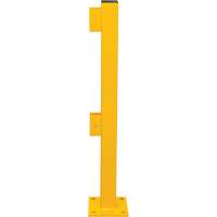 Poteau d'extr&eacute;mit&eacute; pour garde-corps l&eacute;gers, Acier, 42" h, Jaune s&eacute;curit&eacute; OSHA Helyx Safety & Industrial Supplies