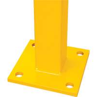 Poteau de coin pour garde-corps l&eacute;gers, Acier, 42" h, Jaune s&eacute;curit&eacute; OSHA Helyx Safety & Industrial Supplies