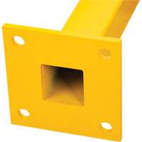 Poteau de coin pour garde-corps l&eacute;gers, Acier, 42" h, Jaune s&eacute;curit&eacute; OSHA Helyx Safety & Industrial Supplies