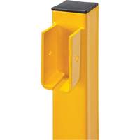 Poteau d'extr&eacute;mit&eacute; pour garde-corps l&eacute;gers, Acier, 42" h, Jaune s&eacute;curit&eacute; OSHA Helyx Safety & Industrial Supplies