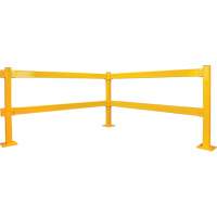 Garde-corps Lift-Out, Acier, 3' lo x 4" h, Jaune s&eacute;curit&eacute; OSHA Helyx Safety & Industrial Supplies