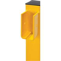 Poteau de coin pour garde-corps l&eacute;gers, Acier, 42" h, Jaune s&eacute;curit&eacute; OSHA Helyx Safety & Industrial Supplies