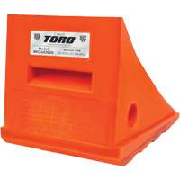 Cale-roue polyvalente de 25 tonnes, Ur&eacute;thane, Orange Helyx Safety & Industrial Supplies