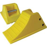 Cale-roue pour &eacute;quipement lourd de 40 tonnes plaques antid&eacute;rapantes, Ur&eacute;thane, Jaune Helyx Safety & Industrial Supplies