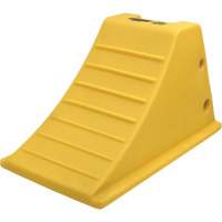 Cale-roue pour &eacute;quipement lourd de 75 tonnes plaques antid&eacute;rapantes, Ur&eacute;thane, Jaune Helyx Safety & Industrial Supplies