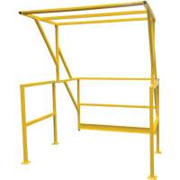 Barri&egrave;re de s&eacute;curit&eacute; pour mezzanine, 70" lo x 77" ha, 78" &eacute;lev&eacute;e, Jaune Helyx Safety & Industrial Supplies