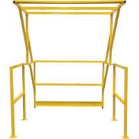 Barri&egrave;re de s&eacute;curit&eacute; pour mezzanine, 70" lo x 77" ha, 78" &eacute;lev&eacute;e, Jaune Helyx Safety & Industrial Supplies