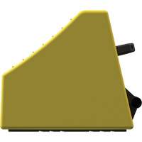 Cale de roue ultra-robuste pour l'exploitation mini&egrave;re Checkers Safety, PEHD, Jaune, 14-1/2" la x 17-1/2" p x 16" h Helyx Safety & Industrial Supplies