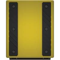 Cale de roue ultra-robuste pour l'exploitation mini&egrave;re Checkers Safety, PEHD, Jaune, 14-1/2" la x 17-1/2" p x 16" h Helyx Safety & Industrial Supplies