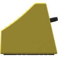 Cale de roue ultra-robuste pour l'exploitation mini&egrave;re Checkers Safety sans support, PEHD, Jaune, 14-1/2" la x 17-1/2" p x 16" h Helyx Safety & Industrial Supplies