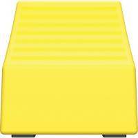 Cale de roue ultra-robuste pour l'exploitation mini&egrave;re Checkers Safety sans support, PEHD, Jaune, 14-1/2" la x 17-1/2" p x 16" h Helyx Safety & Industrial Supplies