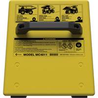 Cale de roue ultra-robuste pour l'exploitation mini&egrave;re Checkers Safety sans support, PEHD, Jaune, 14-1/2" la x 17-1/2" p x 16" h Helyx Safety & Industrial Supplies