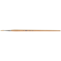 Pure White Bristle Round Marking Paint Brush, 3/16" Brush Width, White China, Wood Handle Helyx Safety & Industrial Supplies