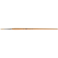Pure White Bristle Round Marking Paint Brush, 7/32" Brush Width, White China, Wood Handle Helyx Safety & Industrial Supplies
