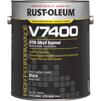 High-Performance V7400 System 340 VOC DTM Alkyd Enamel, Black, High-Gloss, Gallon Helyx Safety & Industrial Supplies
