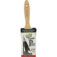 Pinceau &agrave; soies angulaires Crown Pro, Poly/nylon, Manche Bois, Largeur de 2-1/2" Helyx Safety & Industrial Supplies