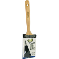 Pinceau &agrave; soies angulaires Crown Pro, Soies, Manche Bois, Largeur de 2-1/2" Helyx Safety & Industrial Supplies
