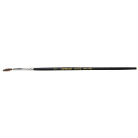 Pinceau pointu &agrave; soies noires pour artiste, Largeur de la brosse de 2,1 mm, Soie de chameau, Manche &agrave; Bois Helyx Safety & Industrial Supplies