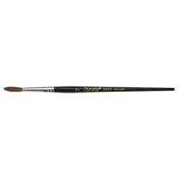 Pinceau pointu &agrave; soies noires pour artiste, Largeur de la brosse de 4 mm, Soie de chameau, Manche &agrave; Bois Helyx Safety & Industrial Supplies