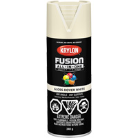 Peinture &agrave; pulv&eacute;riser tout en un Fusion, Blanc Dover, Brillant, 12 oz, Canette a&eacute;rosol Helyx Safety & Industrial Supplies