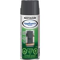 Rev&ecirc;tement &eacute;poxyde sp&eacute;cialis&eacute; pour &eacute;lectrom&eacute;nagers, Canette a&eacute;rosol, Acier inoxydable noir Helyx Safety & Industrial Supplies