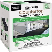 Syst&egrave;me de rev&ecirc;tement au mica pour comptoir Countertop Transformations, 1,42 L, Trousse, Mica noir Helyx Safety & Industrial Supplies