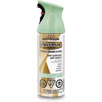 Peinture-&eacute;mail et couche de fond Universal, Vert menthe contemporaine, Brillant, Canette a&eacute;rosol Helyx Safety & Industrial Supplies