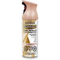 Couche de fond et rev&ecirc;tement perl&eacute; &agrave; vaporiser Universal, Rose champagne, M&eacute;tallique, Canette a&eacute;rosol Helyx Safety & Industrial Supplies