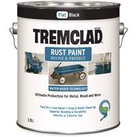 Peinture antirouille &agrave; base d'eau Tremclad, 3,78 L, Gallon, Noir Helyx Safety & Industrial Supplies