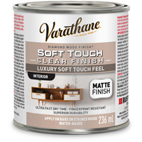 Rev&ecirc;tement &agrave; fini diamant pour bois Varathane, 236 ml, Transparent, Mat Helyx Safety & Industrial Supplies