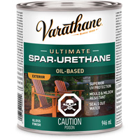 Rev&ecirc;tement &agrave; fini diamant pour bois Varathane, 946 ml, Transparent, Brillant Helyx Safety & Industrial Supplies