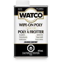 Teinture &agrave; essuyage en poly Watco, 473 ml, Transparent, Brillant Helyx Safety & Industrial Supplies