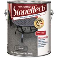 Stoneffects Decorative Concrete Coating, 3.4 L, Solvent-Based, Textured, Grey Helyx Safety & Industrial Supplies