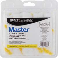 Master Yellow Stripe Mini Roller, 10 mm (3/8") Nap, 101.6 mm (4") L Helyx Safety & Industrial Supplies
