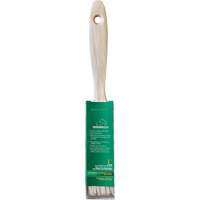 Pinceau pour murs et moulures One Coat, Soie blanche, Manche Bois, Largeur de 1" Helyx Safety & Industrial Supplies