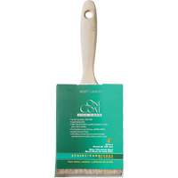 Pinceau pour murs et moulures One Coat, Soie blanche, Manche Bois, Largeur de 4" Helyx Safety & Industrial Supplies