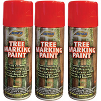 Peinture fluorescente pour marquer les arbres Aervoe 690, Rouge fluorescent, 16 oz Helyx Safety & Industrial Supplies