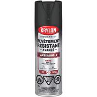 Peinture Tough Coat avec technologie Rust Barrier, Noir, Plat, 425 g, Canette a&eacute;rosol Helyx Safety & Industrial Supplies