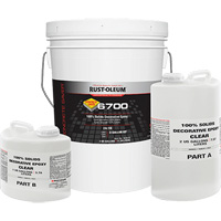 &eacute;poxy d&eacute;coratif 100 % de solides 6700, 3 gal., &eacute;poxy, Tr&egrave;s brillant, Transparent Helyx Safety & Industrial Supplies