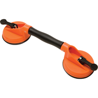 Ventouses de levage manuel - Ventouses doubles - pivotantes, 50 lb Capacit&eacute;, 4-5/8", Levier, 13" Longueur de la manche Helyx Safety & Industrial Supplies