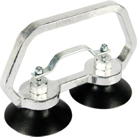 Appareils &agrave; ventouses - Ventouse double industrielle, 30 lb Capacit&eacute;, 3", Barre &agrave; tirer, 7" Longueur de la manche Helyx Safety & Industrial Supplies