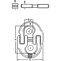Maillons de connexion en acier alli&eacute; Helyx Safety & Industrial Supplies