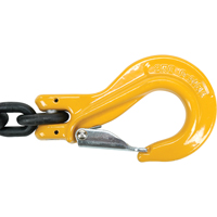 &eacute;lingues en chaîne, chaîne 80, Double branches, crochets Oblong et grappin, 5/8" x 8' Helyx Safety & Industrial Supplies