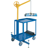 Hauts crochets &eacute;l&eacute;vateurs industriels avec chariot mobile, Capacit&eacute; 500 lb (0,25 tonne) Helyx Safety & Industrial Supplies