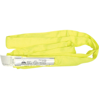 &eacute;lingues rondes, Jaune, 2" la x 6' lo, 9000 lb Charge verticale Helyx Safety & Industrial Supplies
