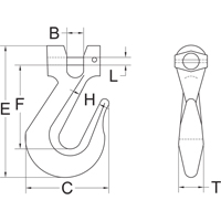 Clevis Grab Hook - Grade 70 Helyx Safety & Industrial Supplies