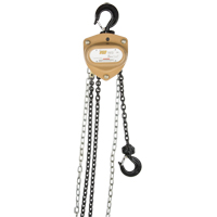Heavy-Duty Gold Series Chain Hoist, 10' Lift, 2000 lbs. (1 tons) Capacity, Alloy Steel Chain Helyx Safety & Industrial Supplies