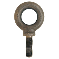 Eye Bolt, 54 mm Dia., 38 mm L, Uncoated Natural Finish, 2266 lbs. (1.133 tons) Capacity Helyx Safety & Industrial Supplies